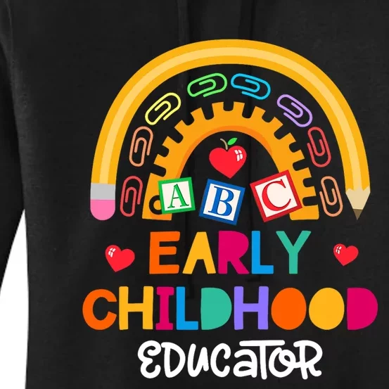 Teacher Early Childhood Educator Preschool Head Start Crew Women's Pullover Hoodie