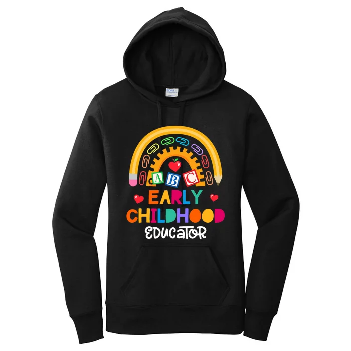 Teacher Early Childhood Educator Preschool Head Start Crew Women's Pullover Hoodie