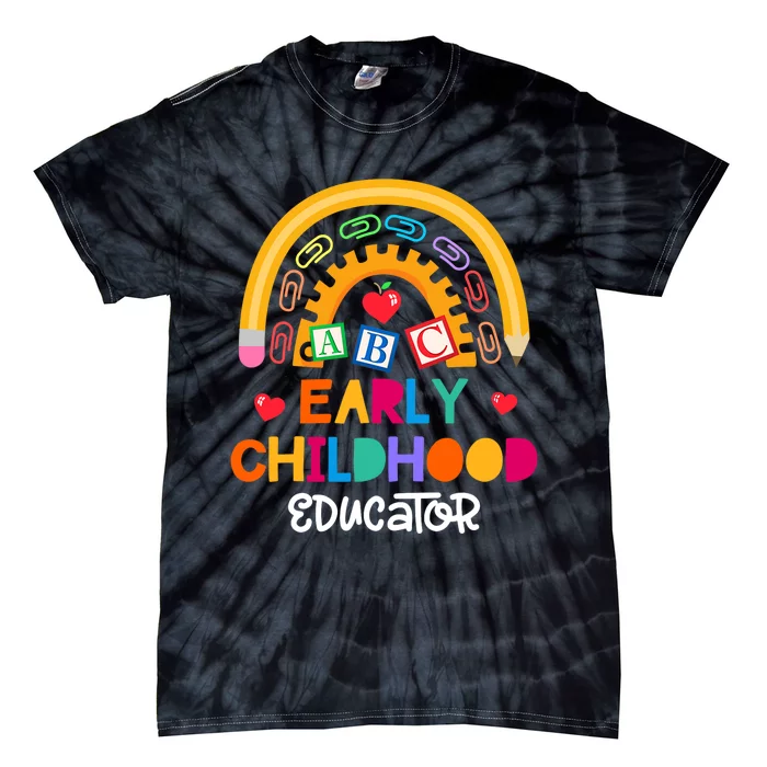 Teacher Early Childhood Educator Preschool Head Start Crew Tie-Dye T-Shirt