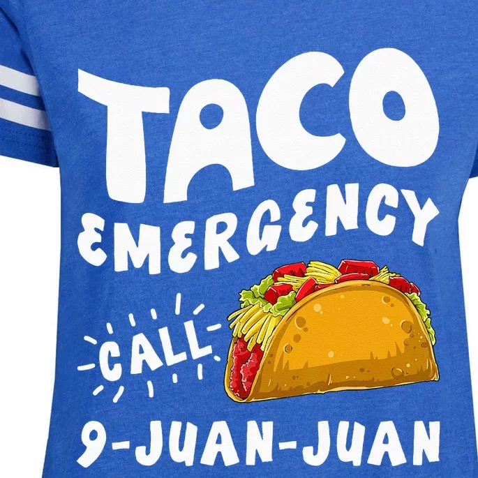 Taco Emergency Call 9 Juan Juan Funny Cinco De Mayo Men Enza Ladies Jersey Football T-Shirt