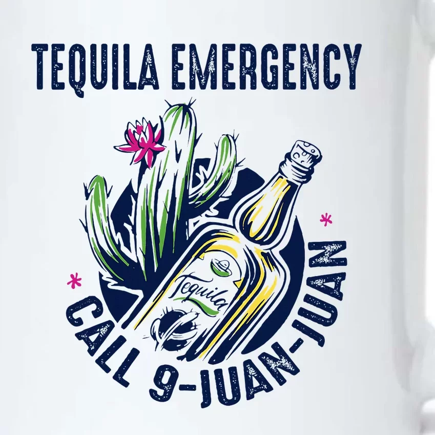 Tequila Emergency Call 9 Juan Juan Black Color Changing Mug