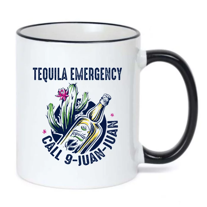 Tequila Emergency Call 9 Juan Juan Black Color Changing Mug