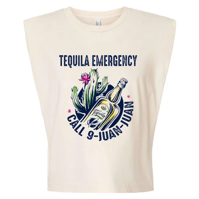 Tequila Emergency Call 9 Juan Juan Garment-Dyed Women's Muscle Tee