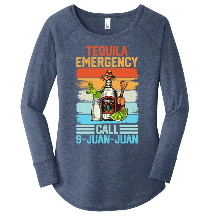 Tequila Emergency Call 9 Juan Juan Cinco De Mayo Ing Gift Women's Perfect Tri Tunic Long Sleeve Shirt