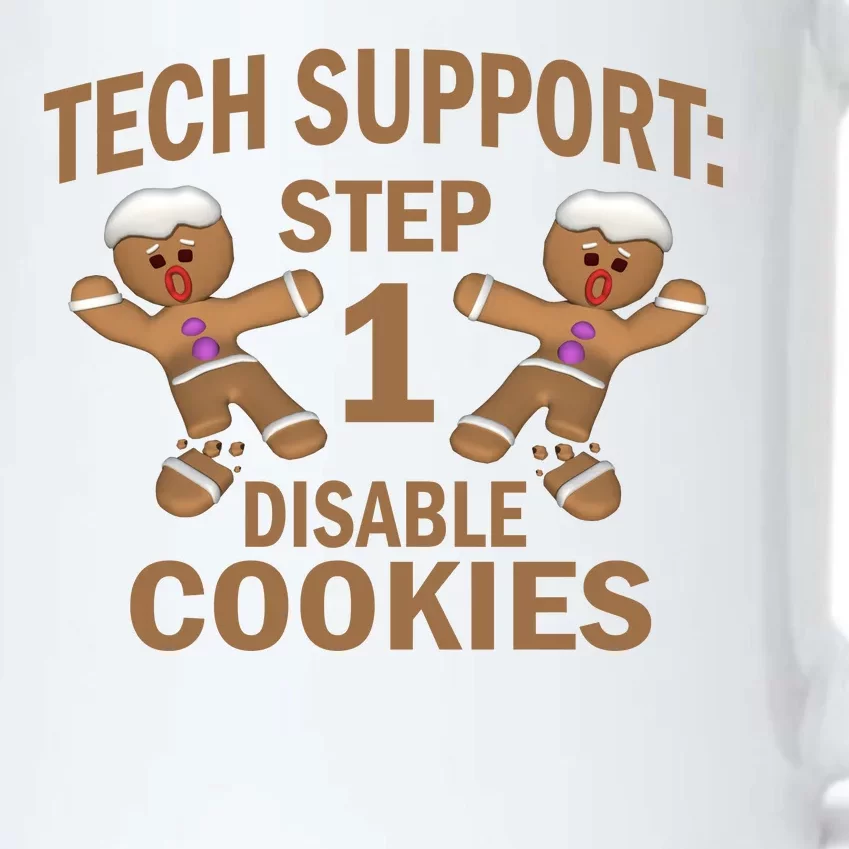 Tech Support Step One Disable Cookies Black Color Changing Mug