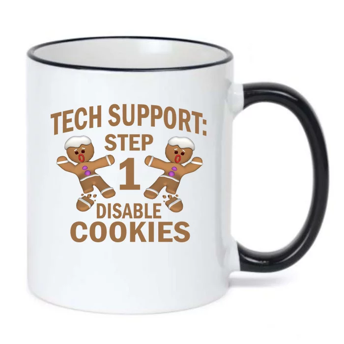 Tech Support Step One Disable Cookies Black Color Changing Mug