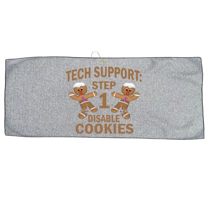 Tech Support Step One Disable Cookies Large Microfiber Waffle Golf Towel