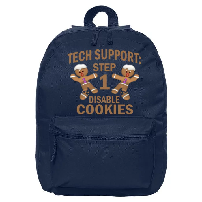 Tech Support Step One Disable Cookies 16 in Basic Backpack