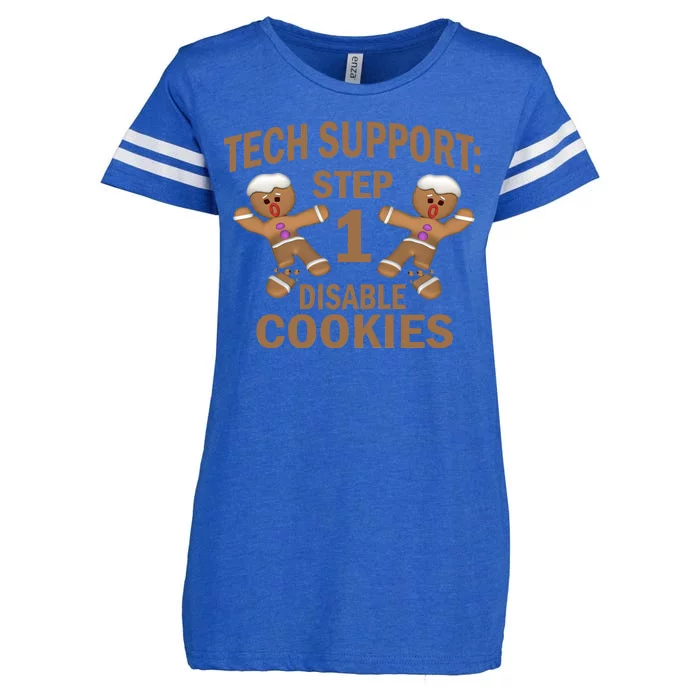 Tech Support Step One Disable Cookies Enza Ladies Jersey Football T-Shirt