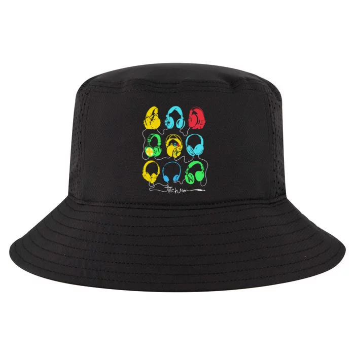 Techno Music Headphones Cool Comfort Performance Bucket Hat