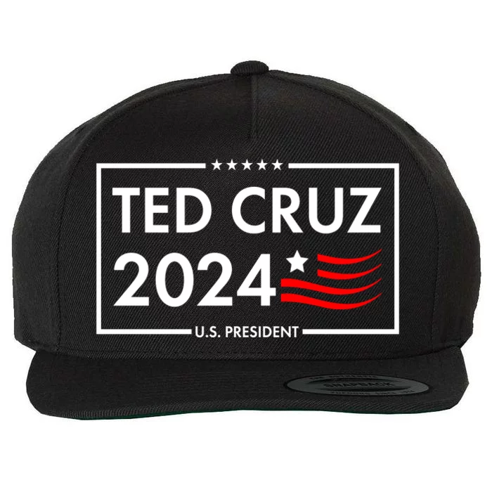 Ted Cruz 2024 For President Logo Wool Snapback Cap