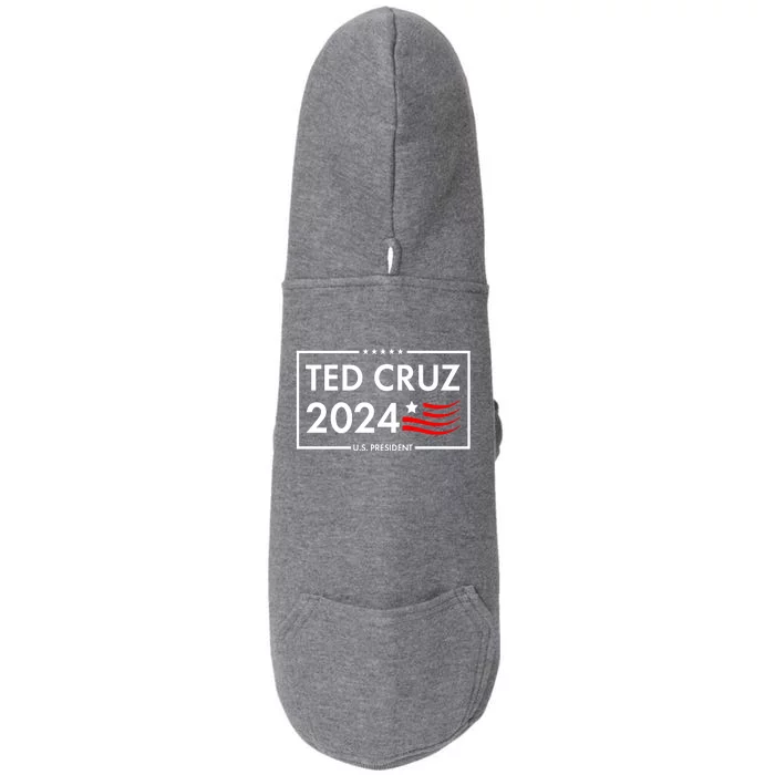 Ted Cruz 2024 For President Logo Doggie 3-End Fleece Hoodie