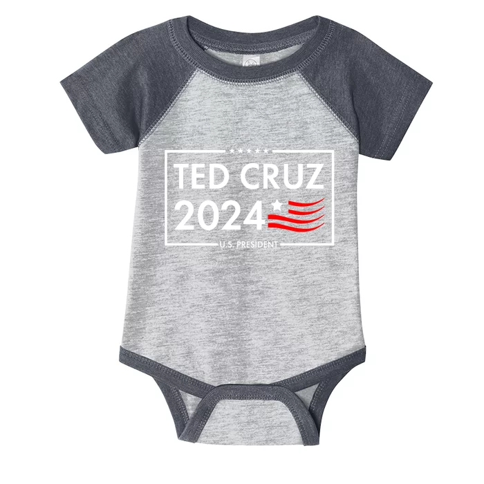 Ted Cruz 2024 For President Logo Infant Baby Jersey Bodysuit