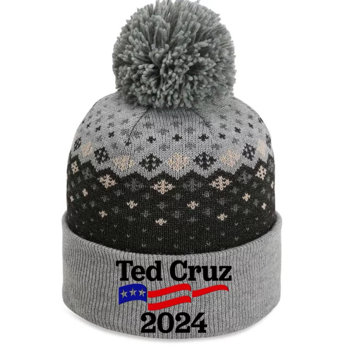 Ted Cruz For President 2024 Election Flag The Baniff Cuffed Pom Beanie