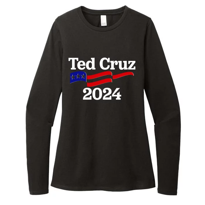 Ted Cruz For President 2024 Election Flag Womens CVC Long Sleeve Shirt