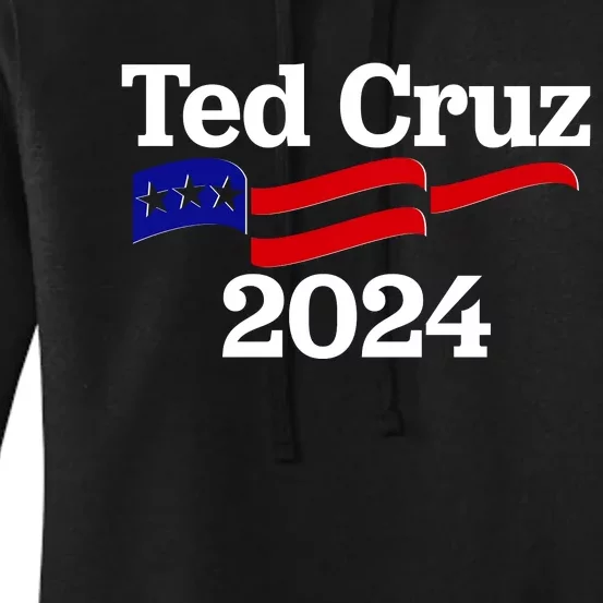 Ted Cruz For President 2024 Election Flag Women's Pullover Hoodie