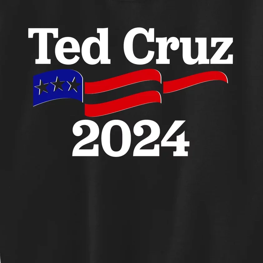 Ted Cruz For President 2024 Election Flag Kids Sweatshirt