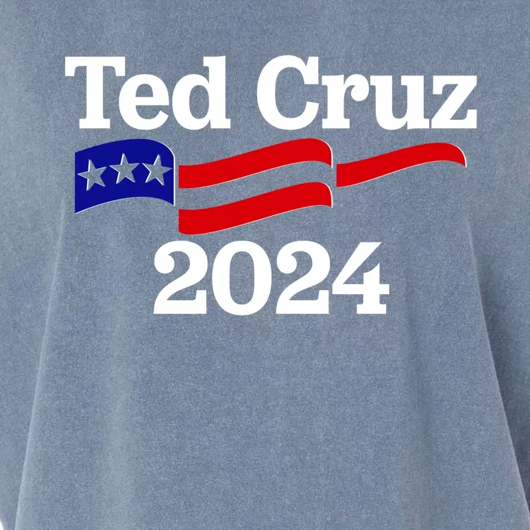 Ted Cruz For President 2024 Election Flag Garment-Dyed Women's Muscle Tee