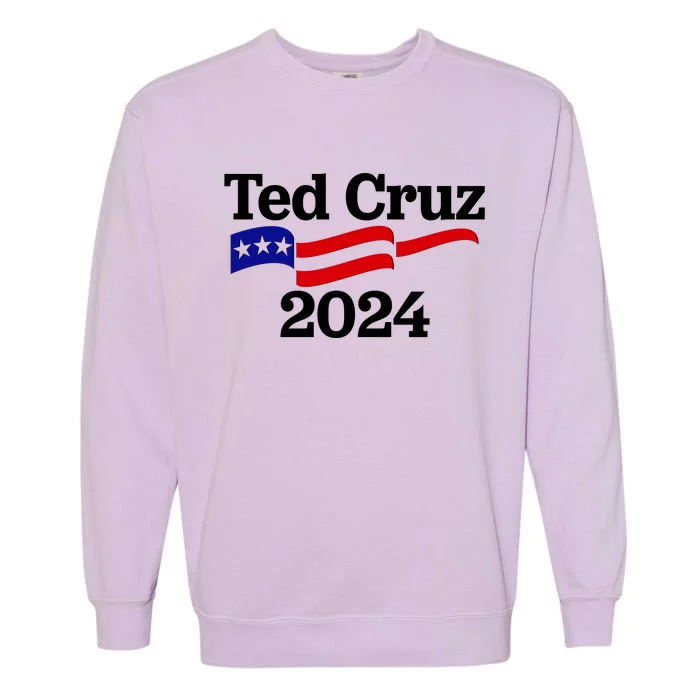 Ted Cruz For President 2024 Election Flag Garment-Dyed Sweatshirt