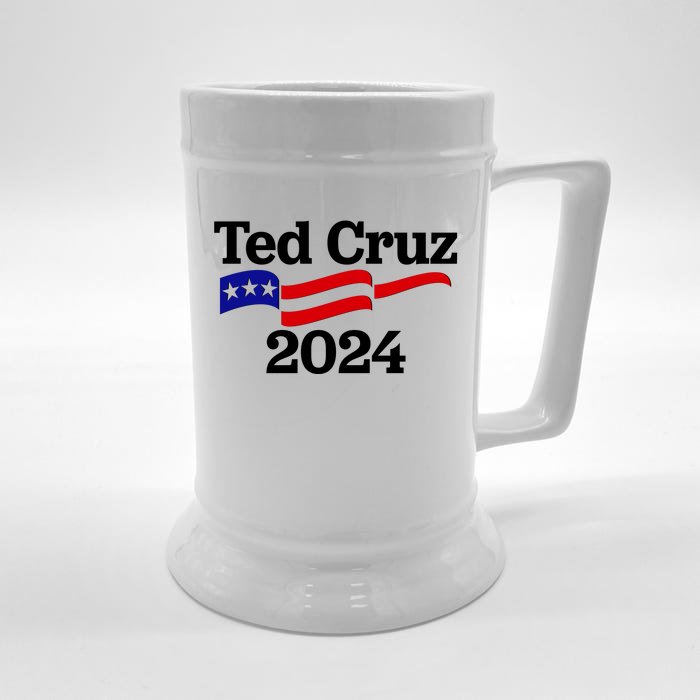 Ted Cruz For President 2024 Election Flag Front & Back Beer Stein