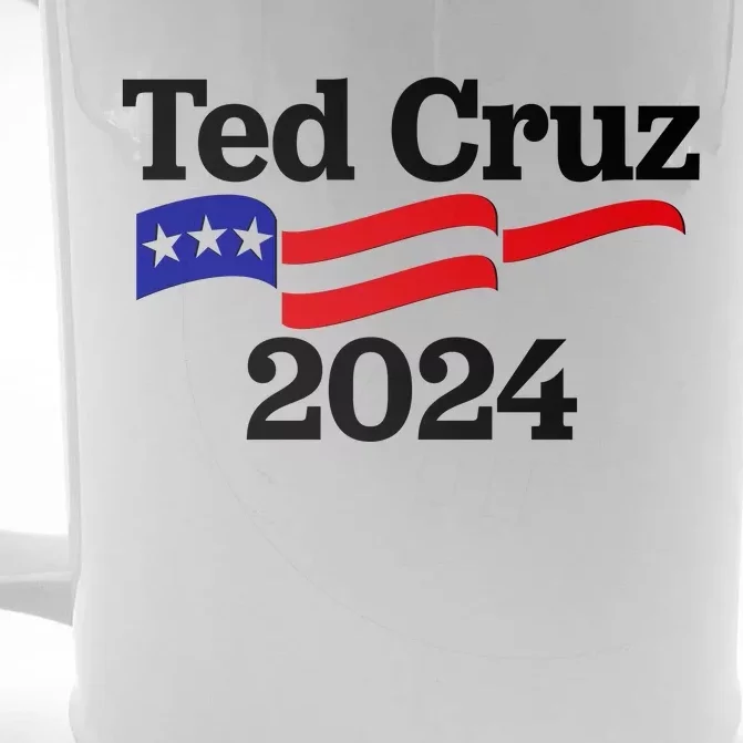 Ted Cruz For President 2024 Election Flag Front & Back Beer Stein