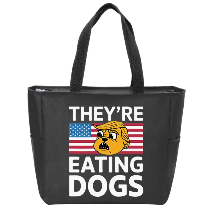 Theyre Eating Dogs Presidential Debate Zip Tote Bag