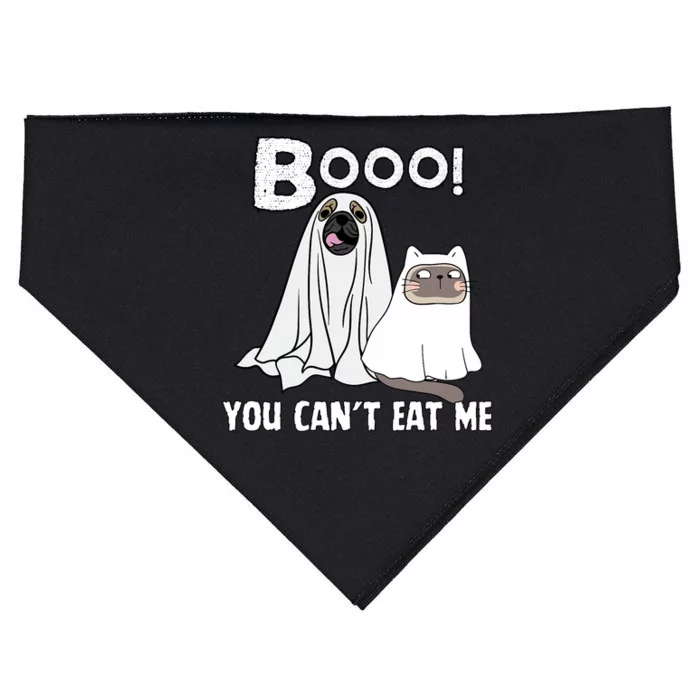 TheyRe Eating Dogs And Cats And Pets Funny Halloween 2024 USA-Made Doggie Bandana