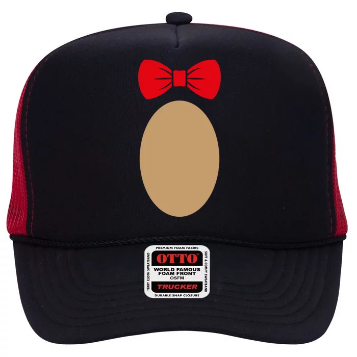 Teddy Bear Costume High Crown Mesh Trucker Hat