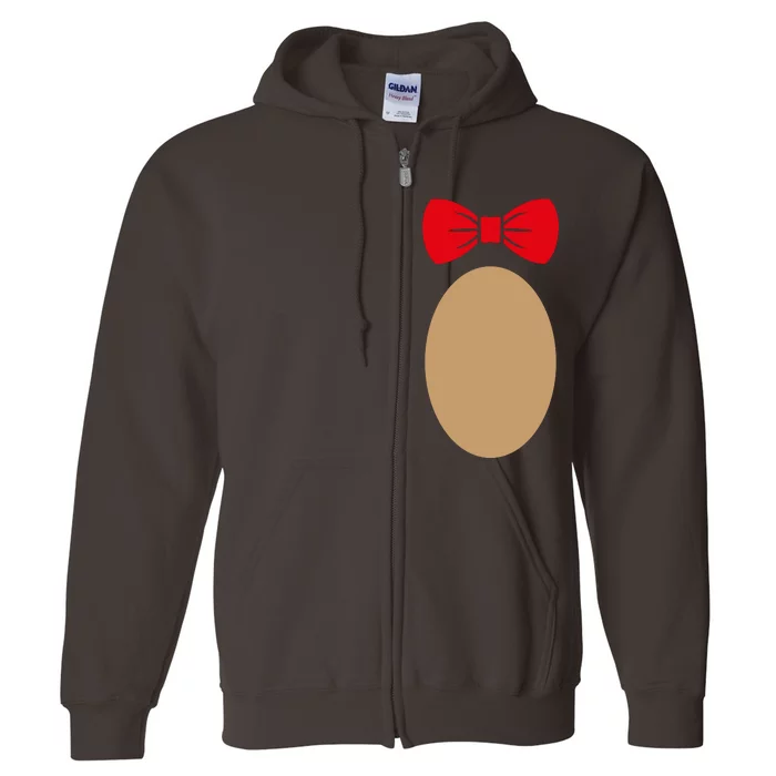 Teddy Bear Costume Full Zip Hoodie