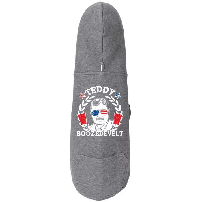 Teddy Boozedevelt USA Beer Party Doggie 3-End Fleece Hoodie