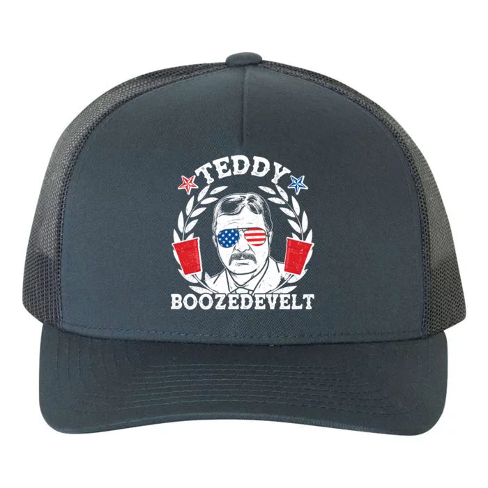 Teddy Boozedevelt USA Beer Party Yupoong Adult 5-Panel Trucker Hat