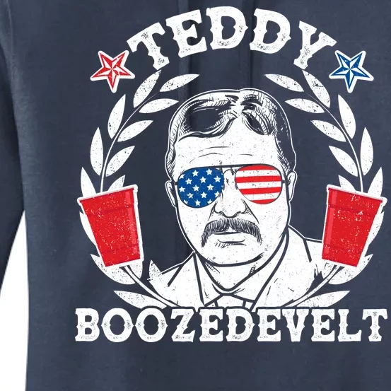 Teddy Boozedevelt USA Beer Party Women's Pullover Hoodie