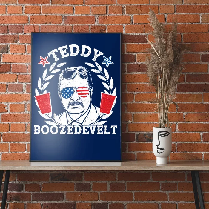 Teddy Boozedevelt USA Beer Party Poster