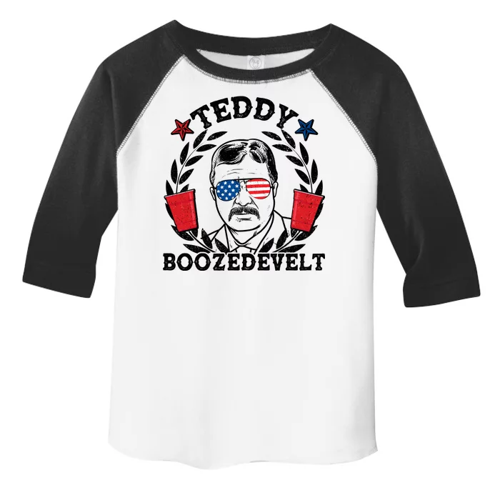 Teddy Boozedevelt USA Beer Party Toddler Fine Jersey T-Shirt