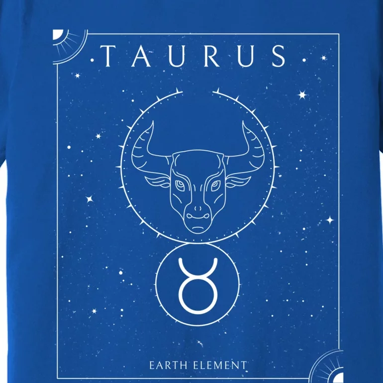 Taurus Earth Elet Zodiac Cute Gift Premium T-Shirt