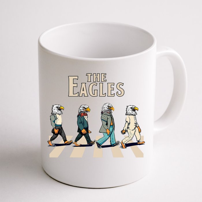 The Eagles_ Eagles Flying Birds Inspirational Music Bands Front & Back Coffee Mug