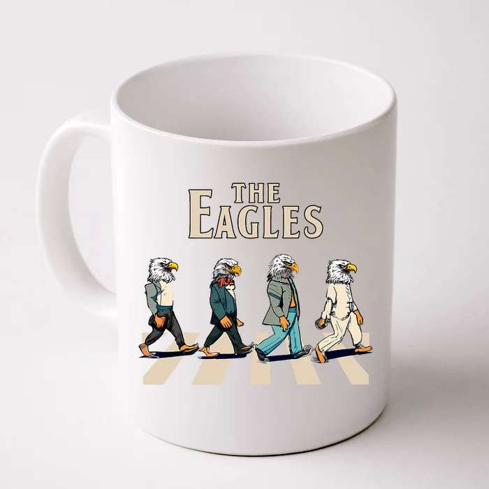 The Eagles_ Eagles Flying Birds Inspirational Music Bands Front & Back Coffee Mug