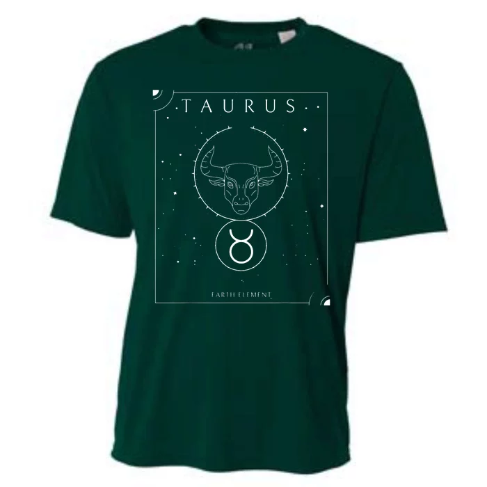 Taurus Earth Element Zodiac Cooling Performance Crew T-Shirt