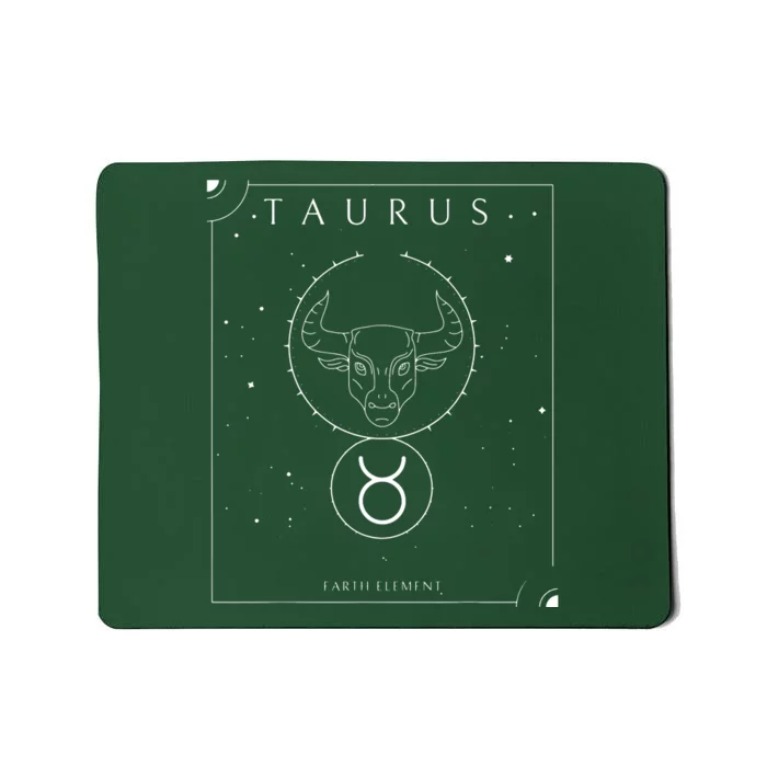 Taurus Earth Element Zodiac Mousepad