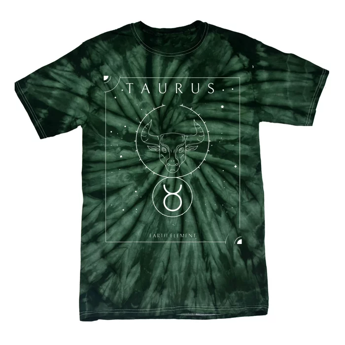 Taurus Earth Element Zodiac Tie-Dye T-Shirt