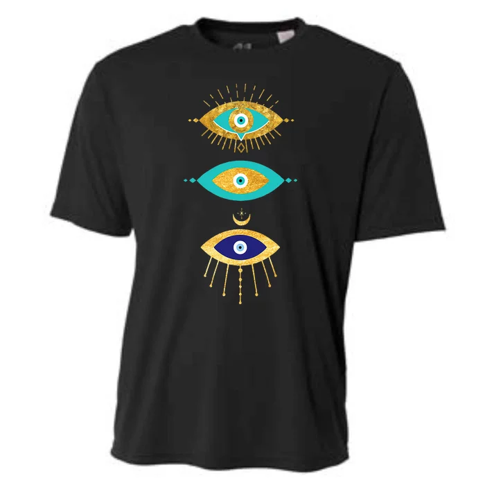 The Evil Eye Curse Protection Cooling Performance Crew T-Shirt