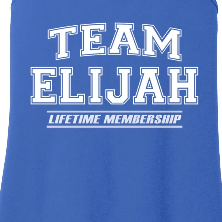 Team Elijah First Name Family Reunion Gift Ladies Essential Tank