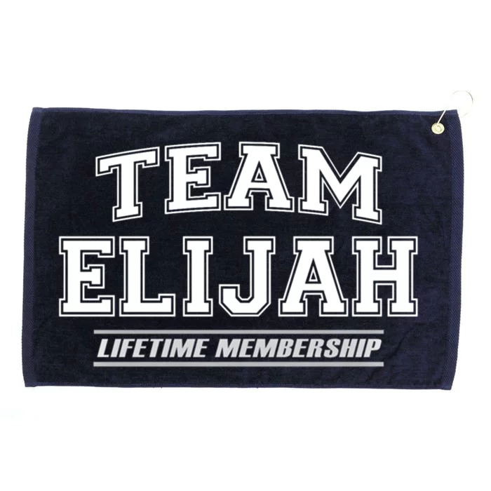 Team Elijah First Name Family Reunion Gift Grommeted Golf Towel