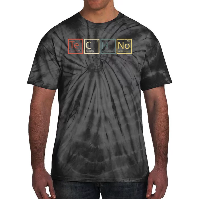 Techno Elements Festival Dark Techno Rave Tie-Dye T-Shirt