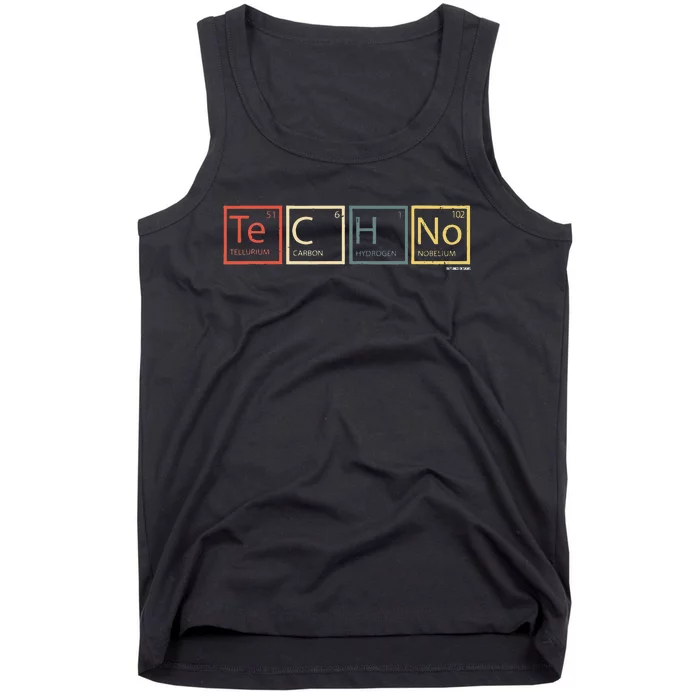 Techno Elements Festival Dark Techno Rave Tank Top