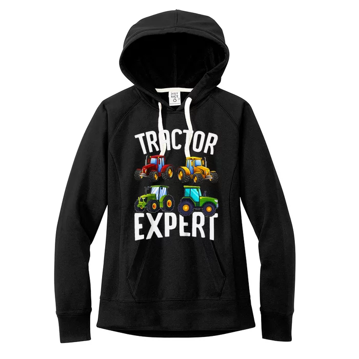 Tractor Expert Funny Tractors Women's Fleece Hoodie