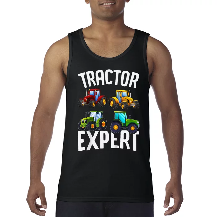 Tractor Expert Funny Tractors Tank Top