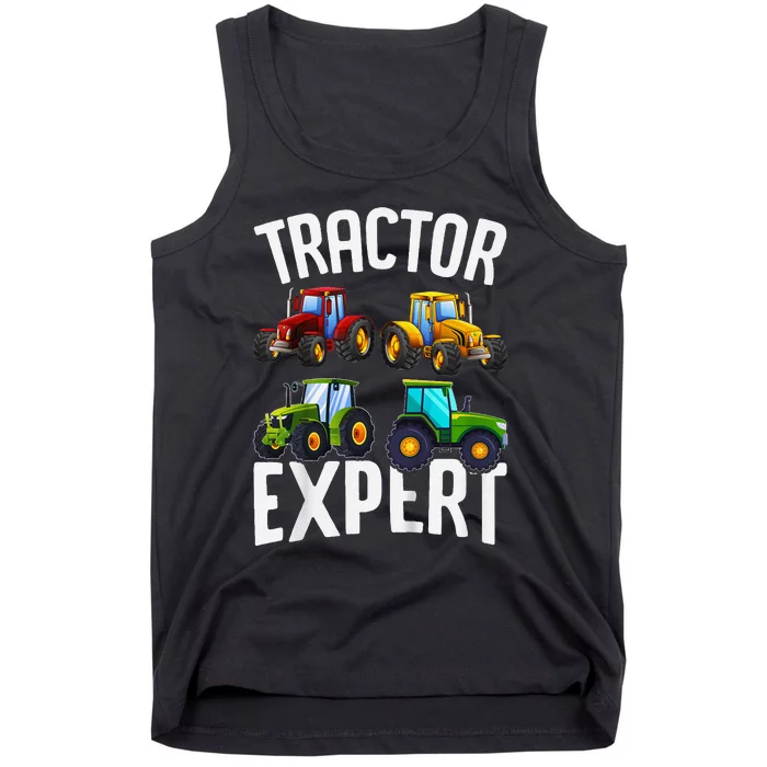 Tractor Expert Funny Tractors Tank Top