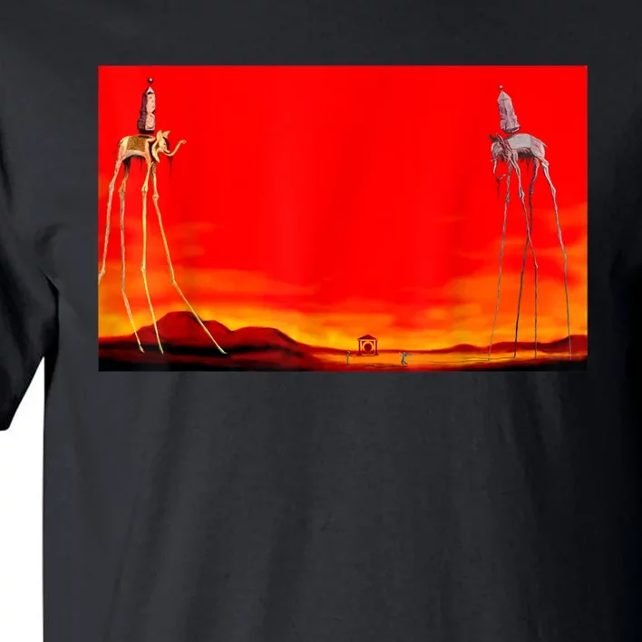 The Elephants Famous Painting By Dali Tall T-Shirt