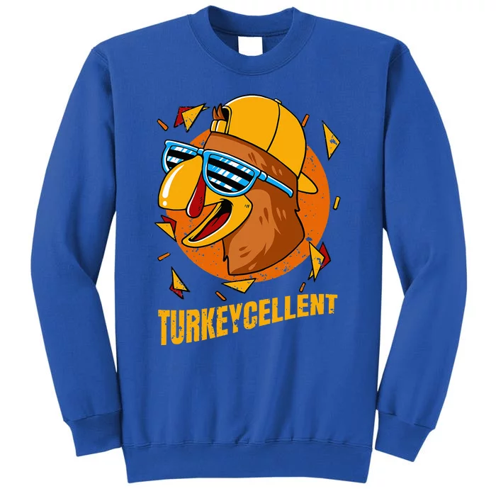 Turkey Excellent Funny Thanksgiving Day Tall Sweatshirt